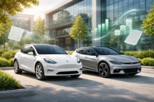 découvrez les avantages fiscaux des véhicules de société avec les modèles électriques tesla model y et kia ev6, incluant les déductions possibles pour optimiser votre fiscalité.